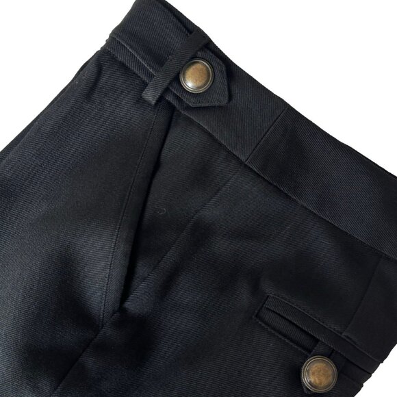 Diane von Furstenberg Black Flare Pants Sz.8 Wool Bland Career Old Money Chic - Picture 4 of 9